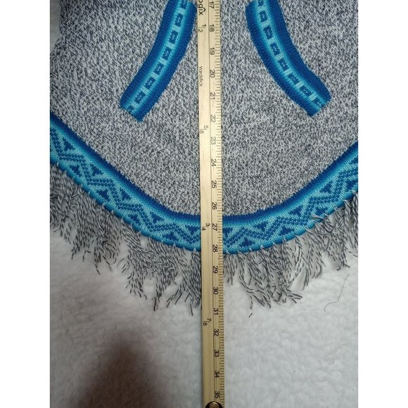 Ecologic Arts 100% Alpaca Wool Sweater Size Large Pullover Turquois/Gray Soft - Picture 6 of 14